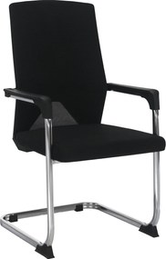 Tárgyalószék, fekete, RAVIL