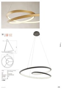 Redo 01-3376 - LED dimmelhető csillár kábelen STORM LED/60W/230V átm. 80 cm fehér