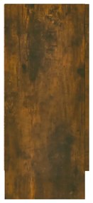 füstös tölgy színű szerelt fa tálalószekrény 120 x 30,5 x 70 cm