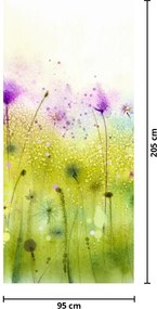 Fotótapéta ajtóra - Réti virágok (95x205cm)