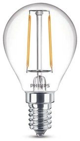 Philips P45 E14 LED kisgömb fényforrás, 2W=25W, 2700K, 250 lm, 220-240V