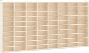 vidaXL fa gyűjtői vitrin 80 rekesszel 80x4,5x40,5 cm