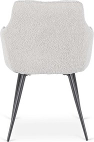 Szék szürke színben, bouclé kárpittal. NAWARA