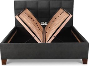MONRA kárpitozott ágy + lécváz + EMI matrac