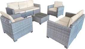 Avenberg DORADA Nagy kerti ülőgarnitúra - szürke/szürke