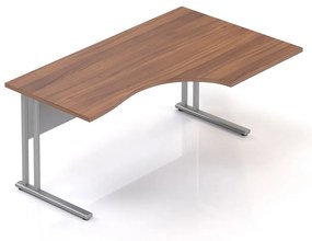 Visio LUX ergonomikus asztal 160 x 100 cm, jobb, dió