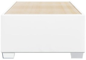 fehér műbőr ágykeret 90x190 cm