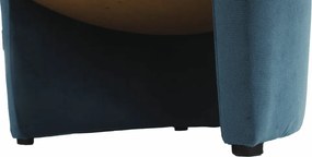 Klub fotel, kék anyag, CUBA