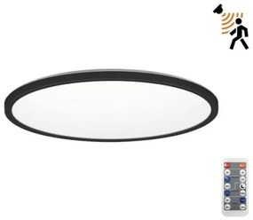 LED fürdőszobai lámpa szenzorral NIVERA LED/12W/230V IP54 22,5 cm fekete + DO