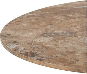 Barna kerek dohányzóasztal kerámia asztallappal ø 60 cm Malta – Actona