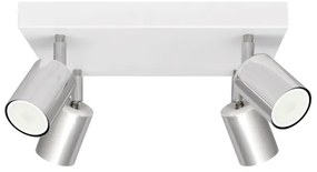 LED Spotlámpa TUNE 4xGU10/4,8W/230V matt króm/fehér