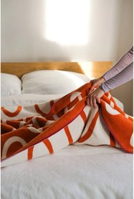 Narancssárga takaró 150x200 cm Swirl – noo.ma