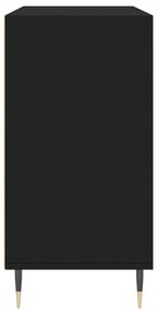 fekete szerelt fa tálalószekrény 103,5 x 35 x 70 cm