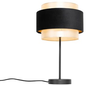 Modern asztali lámpa fekete arannyal - Elif