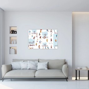 Kép - Boldog telet (90x60 cm)
