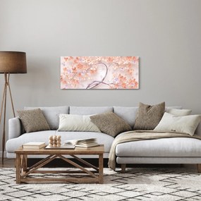 Koral virágok fája - absztrakt (120x50 cm)
