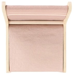 Világos rózsaszín-natúr színű gyerek szék Vintage Nude – Lorena Canals