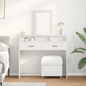 Pipereasztal Fehér MDF 100 x 41 x 140 cm Pipereasztal