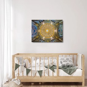 A Siena templom mennyezetének képe (üvegen) (70x50 cm)