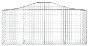 40 db íves horganyzott vas gabion kosár 200x50x80/100 cm