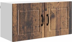 vidaXL Konyhaszekrény polcokkal Öreg fa 80 x 31 x 40 cm Faanyag