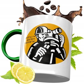 Zöld Bögre Földmérőnek Születésnapra Ajándék fényképes nyomattal