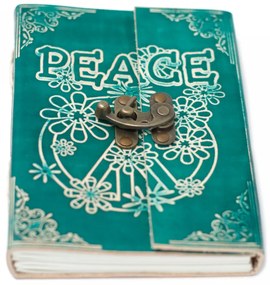 Bőr kötésű notesz Peace