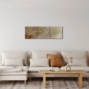 Kép - Texturált absztrakció (órával) (90x30 cm)