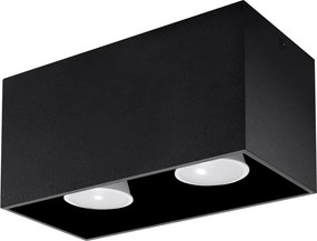 SOLLUX SL-0381 QUAD Kocka Mennyezeti Lámpa Fekete GU10 IP20