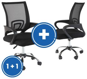 Lyra irodai szék 1 + 1 INGYENES, fekete