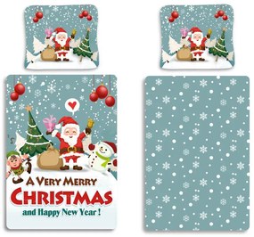 Karácsonyi Snowing ágyneműhuzat 140×200cm, 70×90 cm