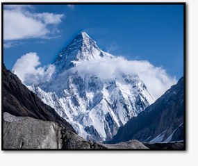 Vászonkép Hegyek keretben K2 50x40cm