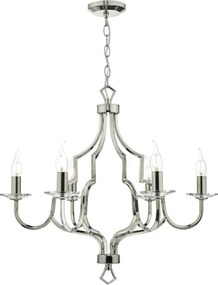 DAR LIGHTING NER0638 NERVA Kristály Csillár Nikkel E14 IP20