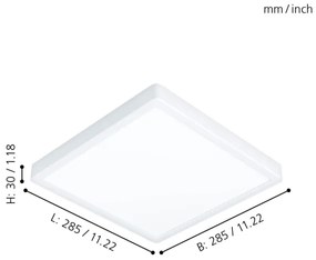 Eglo 99268 - LED fürdőszobai mennyezeti lámpa FUEVA 5 LED/20W/230V IP44