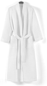 Fehér pamut fürdőköpeny S Mia Waffle - Foutastic