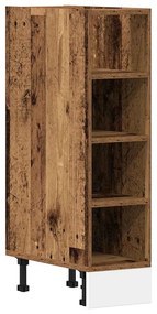 vidaXL “Riga” Alsószekrény Régi fa 20x44,5x81,5 cm Gépelt fa