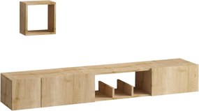 TV szekrény "AVIOR" 180x25x32 cm, tölgy szíinű