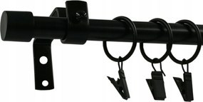 FĂŒggönyrĂșd Fekete Matt Loft Ă16mm Luna 160cm