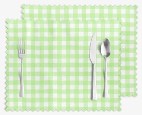 Goldea teflonbevonatú reggeliző alátét - zöld kockás - 2db 30 x 40 cm