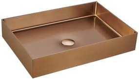 Countertop washbasin SAT Aurum 55x38 cm rose gold