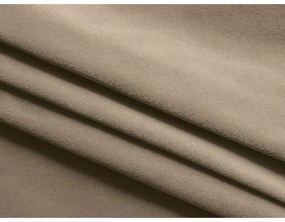 Világosbarna kárpitozott ágyneműtartós franciaágy ágyráccsal 140x200 cm Kiana – Makamii