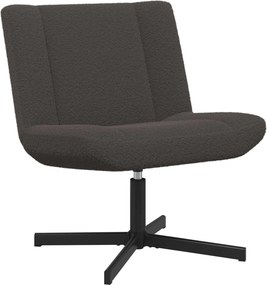 vidaXL Forgószék Sötétszürke 63 x 75 x 76 cm Báránybőr