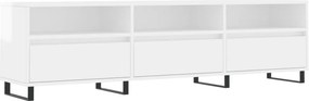 vidaXL magasfényű fehér szerelt fa TV-szekrény 150 x 30 x 44,5 cm