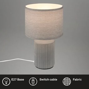 Brilo - Asztali lámpa INO 1xE14/10W/230V szürke