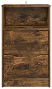 vidaXL Éjjeliszekrények 2 pcs Füstölt tölgy 40 x 30 x 467 cm Faanyag