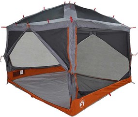vidaXL Belső sátor 7-fős tetővel Szürke és narancs 300 x 300 x 250 cm