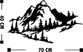 Mountain 2 fém faldekoráció