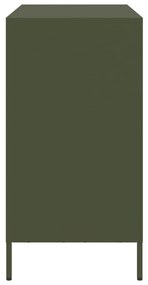 olívazöld hidegen hengerelt acél tálalószekrény 101,5x39x73,5cm