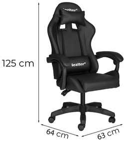 Raven gamer irodai forgószék fekete