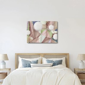 Kép - 3D absztrakció pasztell színekben (70x50 cm)